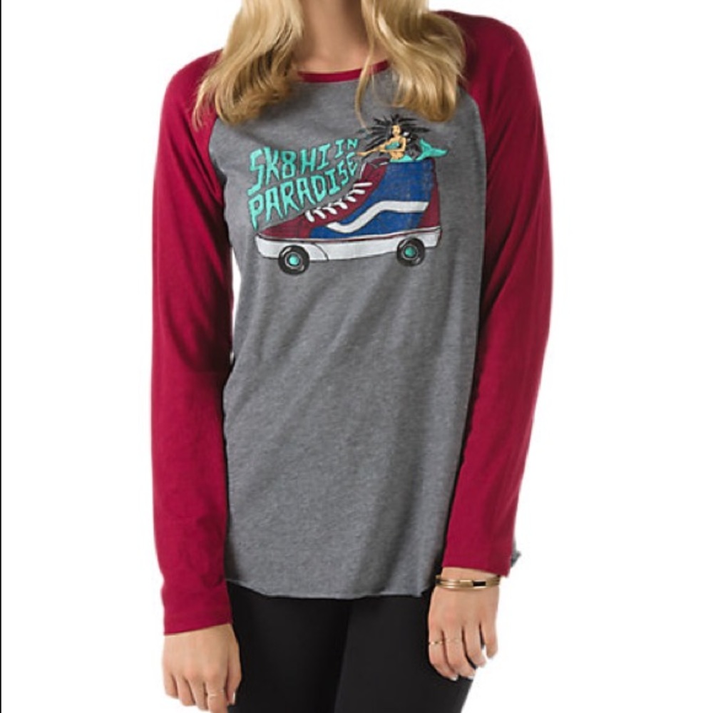 Vans Sk8-Hi Paradise Baseball Long Sleeve Tee